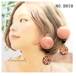 No.B050 大人可愛い♥︎カラーのサークルチャーム ピアス / イヤリング