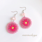 刺繍ピアス＆イヤリング