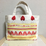 ストロベリーケーキ♡トートバッグ