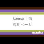 【konnami様】専用ページ（２本）