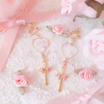 おめかしクロスリボン♡ピアスorイヤリング