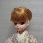 リカちゃん 着物 グレー・桜