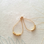【片耳のみ】matgoldのしずくフープノンホールピアス