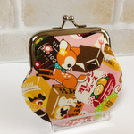 はいから横町*チョコいっぱい☆ピンク*7.5cmがま口ポーチ
