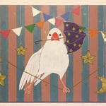 原画　「その文鳥、綱わたりの名手」　