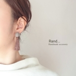 チェック × タッセルの大人かわいい〜ピアス / イヤリング ＊ ブラウン系