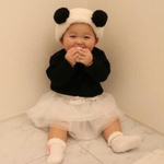 【値下げ中】冬限定♡baby& kids用あったかモコモコ☆パンダヘアバンド