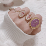 アンティーク風♡かすみ草リングミニ