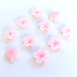 10個 ミニ桜の花 クレイのデコパーツ 10mm
