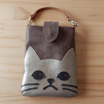 水蓮花様　オーダー品　本革！　ねこですが。　