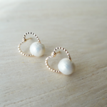 pearl in heart ピアス