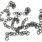 チェーン 4.0～5.5cm　黒銀色30本(2963)