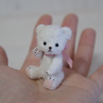 5.5cm ビスコースのクマちゃん (ホワイト)