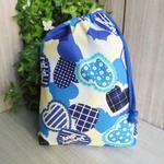 巾着袋(24cm×18cm)＊給食袋＊入園入学/通園通学【109-A】