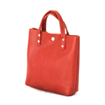 在庫限　本革 ランチバッグ レッド　Leather lunch bag  red  