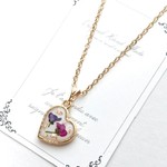 アリッサムのハート♡ネックレス/ホワイト
