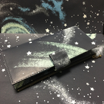 超軽量 『ほぼ日手帳weeks』対応ファスナー付き B6ダイアリーカバー  宇宙 蓄光(LED対応）