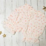   M～LL（XL） ガーゼ素材のドロワーズ　小さな花 