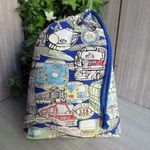 巾着袋(24cm×18cm)＊給食袋＊入園入学/通園通学【120-A】
