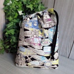 巾着袋(24cm×18cm)＊給食袋＊入園入学/通園通学【121-A】