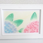 あじさい パステルアート