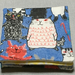 猫柄.ガーゼハンカチ