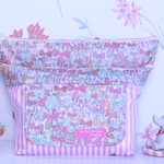 訳あり☆☆Msize☆Jenny's Ribbons×ピンクストライプおむつポーチ