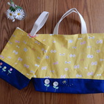 ◇特価再販なし◇通園セット♪北欧風ちょうちょう柄♪2点セット♪