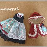 森ノースリーブワンピースとケープセット　＊ブライス　blythe＊　