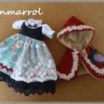 森半袖ワンピースとケープセット　＊ブライス　blythe＊　