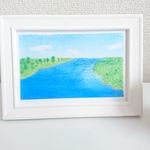川の流れのように パステルアート