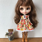 ブライス リカちゃんサイズ きのこワンピ