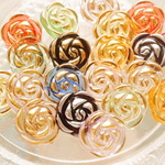 20個 バラボタン 13ｍｍ　ランダム色