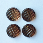 24mm デッドストック ミラー カボション ブラウン