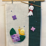 紫陽花の彩りミニタペストリー