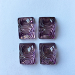 15×20mm　デッドストック　カボション　スクエア　パープル