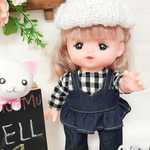 デニムオンデニム4点セット♡ボトムス+トップス+ニット帽 メルちゃん♡