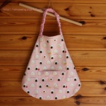 miy…様専用。《85-95》ちびっこエプロン&三角巾♡おにぎり柄ピンク