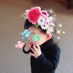 お雛祭りに🌸フェルトフラワー花冠