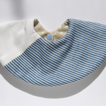 おしゃれツートン♪ストライプとライトベージュに白ドットのドーナツスタイ♪