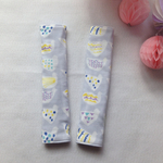 【B品】チャイルドシート用ベルトカバー ＊グレー　鳥＊