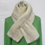 ¶ new antique fur ¶ サファイアミンクファースリット入りクロスマフラー「salafa」