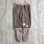 【m様ご依頼品】size100☆茶色ヒッコリーデニムレイヤードパンツ