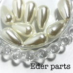   【6個】Acryl pearl beads