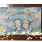 【nana-amalkaさま専用ページ】似顔絵☆オーダー 直筆 水彩画