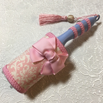 再販 New🌸コロコロクリーナー  &ケース 洋服用 ダマスク×ボーダー ピンク