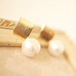 再販◆大人可愛い♡スクエア×パールのピアス