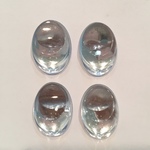 18×25mm デッドストック オーバル ミラー カボション　アクアマリン