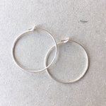 Silverフィルド　ピアスフープ  20mm