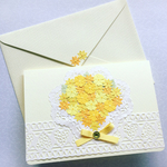 花束のメッセージカード❁︎Yellow❁︎